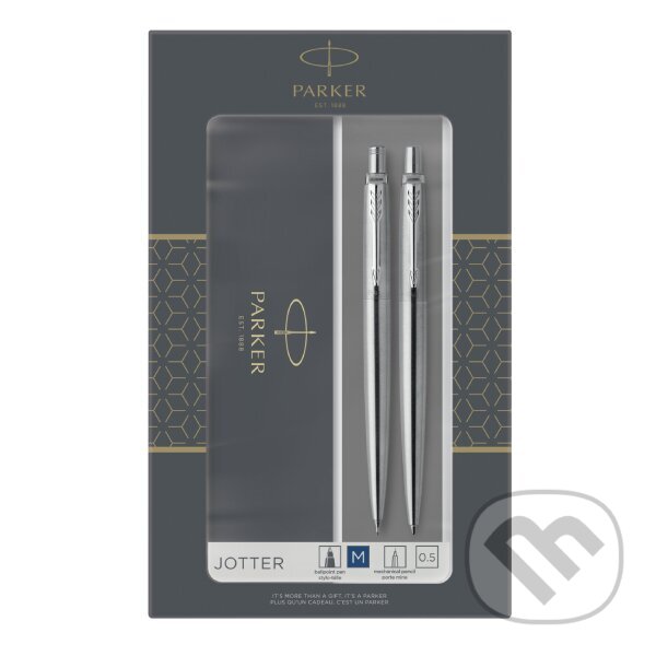 Levně Parker Jotter Stainless Steel CT (súprava) (guľôčkové pero a mechanická ceruzka)