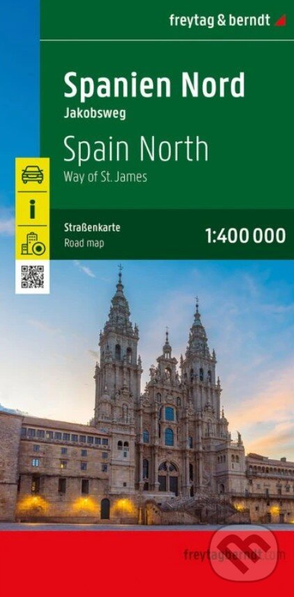 Levně Severné Španielsko, Svätojakubská cesta 1: 400 000