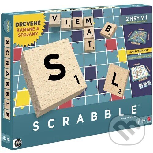 Spoločenská hra: Scrabble Original (SK drevená verzia) (Mattel). Mattel, 2025