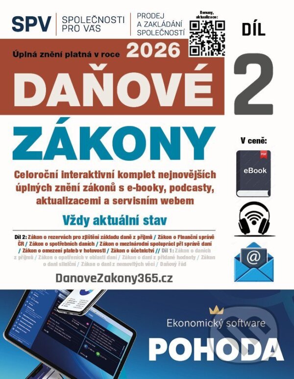 Kniha: Daňové zákony 2026 (Díl 2.) (Newsletter). Newsletter, 2026