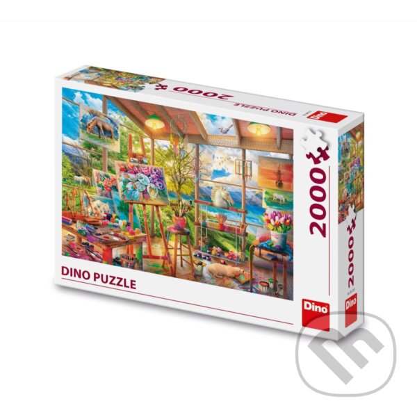 Levně Puzzle Malířský ateliér - puzzle z kategorie Umelecké