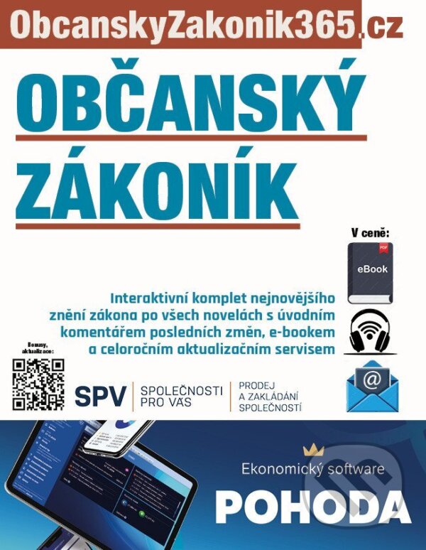 Občanský zákoník s úvodním komentářem změn - -