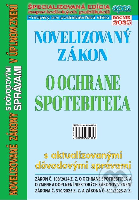Levně Novelizovaný zákon o ochrane spotrebiteľa - kniha z kategorie Obchodné právo