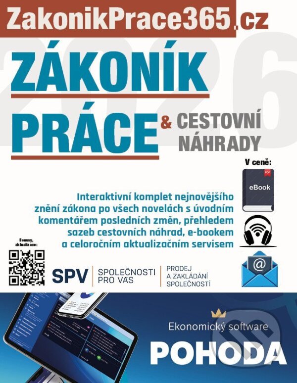 Levně Zákoník práce a Cestovní náhrady 2026 s komentářem změn - kniha z kategorie Účtovníctvo a dane