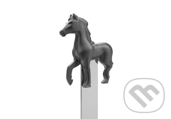 Levně 3D kovová zberateľská záložka – miniatúra – Kôň
