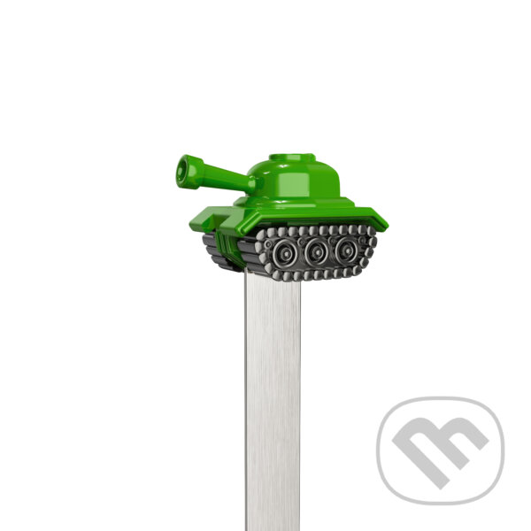Levně 3D kovová zberateľská záložka – miniatúra – Tank