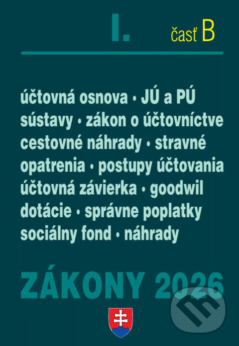 Kniha: Zákony I/B – Účtovné zákony 2026 (Autorský kolektiv). Poradca s.r.o., 2026
