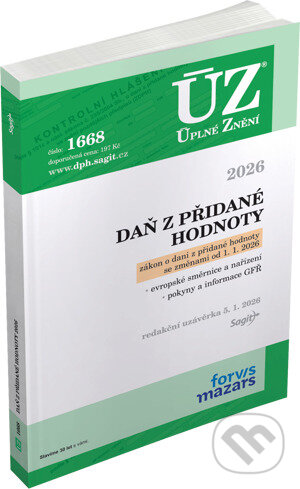 Levně ÚZ 1668 Daň z přidané hodnoty