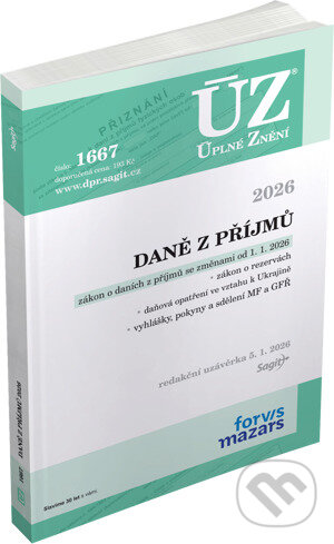 Levně ÚZ 1667 Daně z příjmů