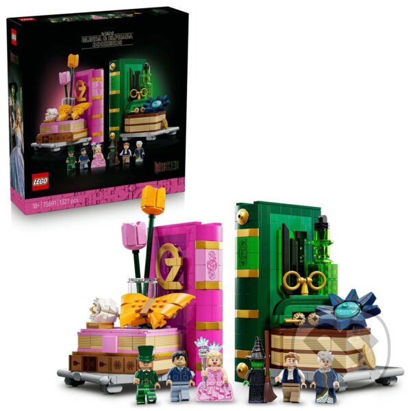 Spoločenská hra: LEGO® 75691 Knižné zarážky: Glinda a Elphaba (LEGO). LEGO