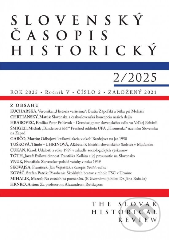 Levně Slovenský časopis historický 2/2025