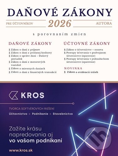 Levně Daňové zákony pre účtovníkov 2026 (s porovnaním zmien) - kniha z kategorie Dane