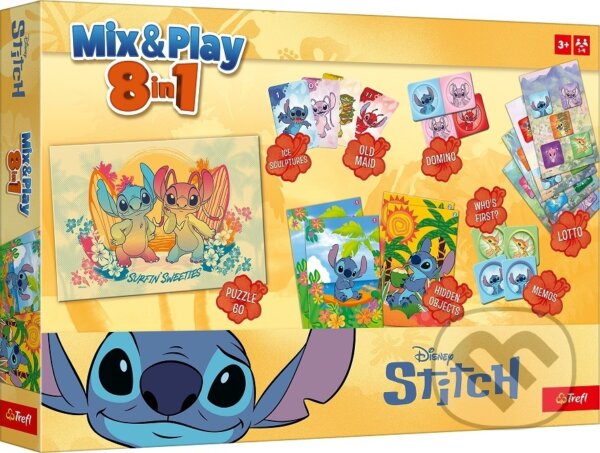 Mix & Play 8v1 STITCH společenské hry v krabici