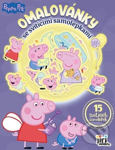 Levně Omalovánky se svítícími samolepkami: Prasátko Peppa