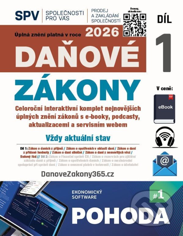E-kniha: Daňové zákony 2026 (Díl 1.) (-). DonauMedia, 2026