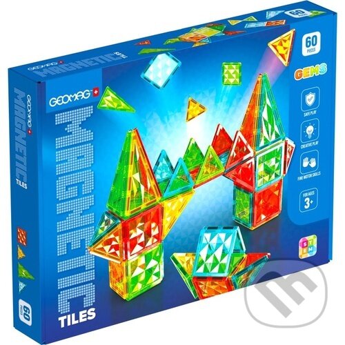 Levně Geomag Magnetic Tiles (60 dílků) - hra z kategorie Stavebnice