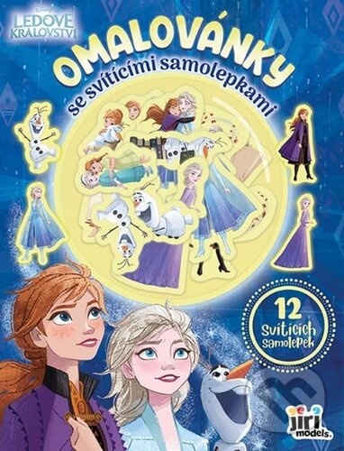 Levně Omalovánky se svítícími samolepkami: Ledové království