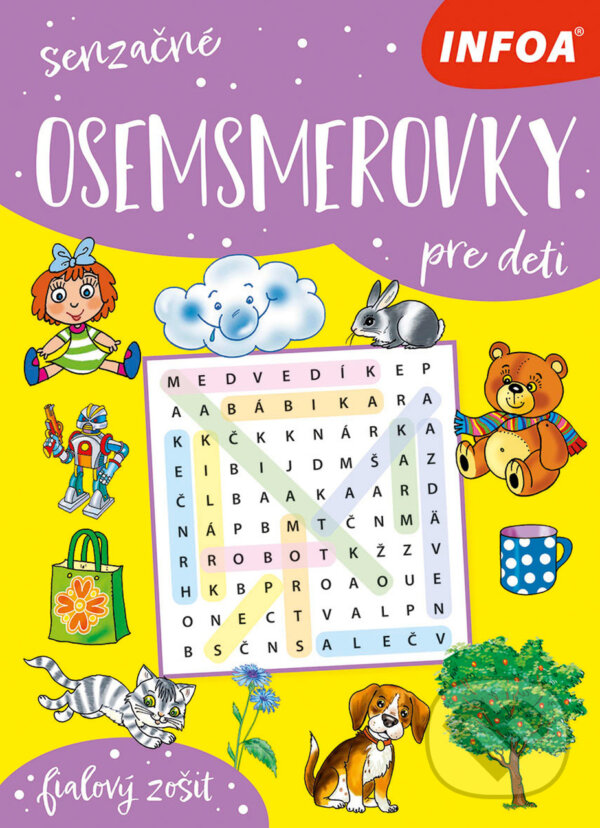 Levně Senzačné osemsmerovky pre deti (fialový zošit) - kniha z kategorie Krížovky