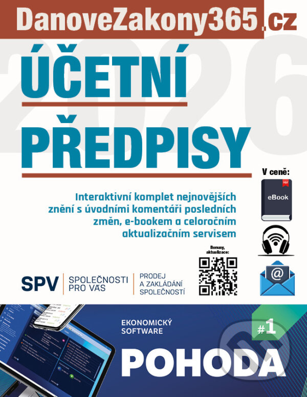 E-kniha: Účetní předpisy 2026 (Alice Hanáková a Jaroslav Černý). DonauMedia, 2026