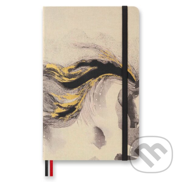 Levně Moleskine - zápisník Horse Calligraphy (stredný, linajkovaný, pevná väzba, limitovaná edícia)