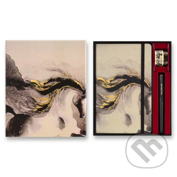 Levně Moleskine – kreatívna kolekcia Horse (zápisníky, pero a washi pásky) v krabičke