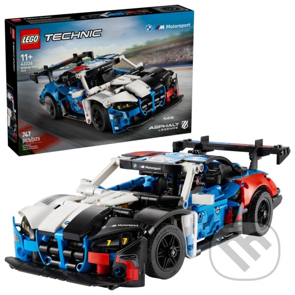 Spoločenská hra: LEGO® Technic 42226 Pretekárske auto BMW M4 GT3 EVO (LEGO). LEGO, 2026