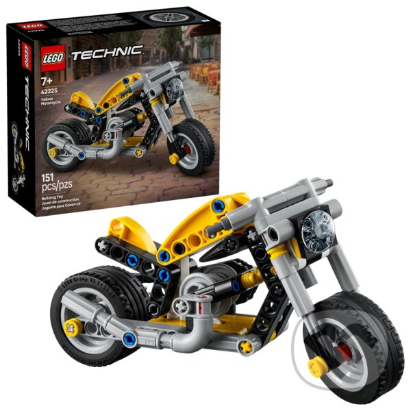 Spoločenská hra: LEGO® Technic 42225 Žltá motorka (LEGO). LEGO, 2026