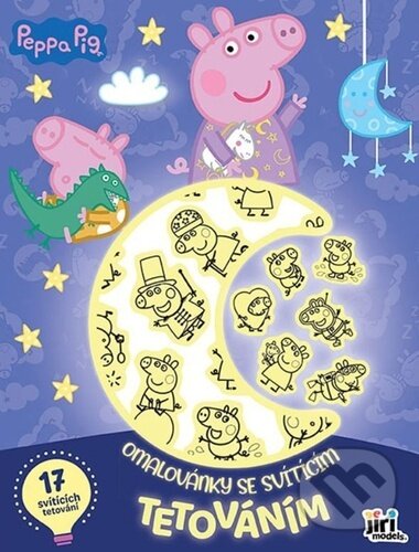 Levně Omalovánky se svítícím tetováním: Prasátko Peppa
