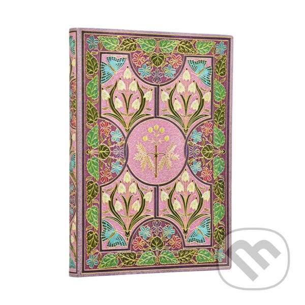 Paperblanks - zápisník Mimosa (midi, linajkový, mäkké dosky, elastické zatváranie)