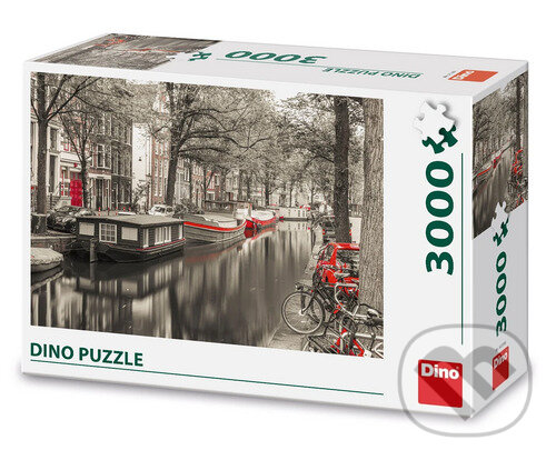 Levně Puzzle 3000: Kanál v Amsterdamu - puzzle z kategorie Umelecké