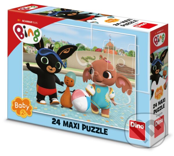Levně Puzzle Bing u bazénu 24 dílků maxi - puzzle z kategorie 15 – 60 dielikov