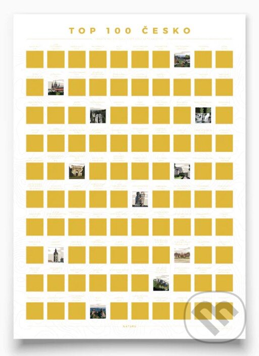 Levně Stierací plagát TOP 100 Česko