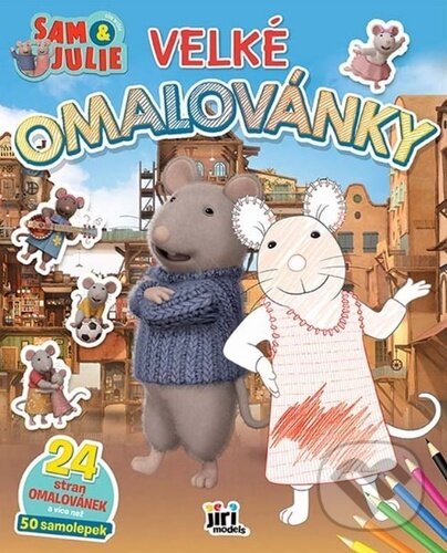 Levně Velké omalovánky Dům myšek Sam & Julie