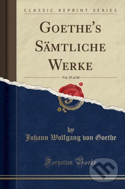 Levně Goethes Smtliche Werke - Johann Wolfgang von Goethe - kniha z kategorie Kuchárky