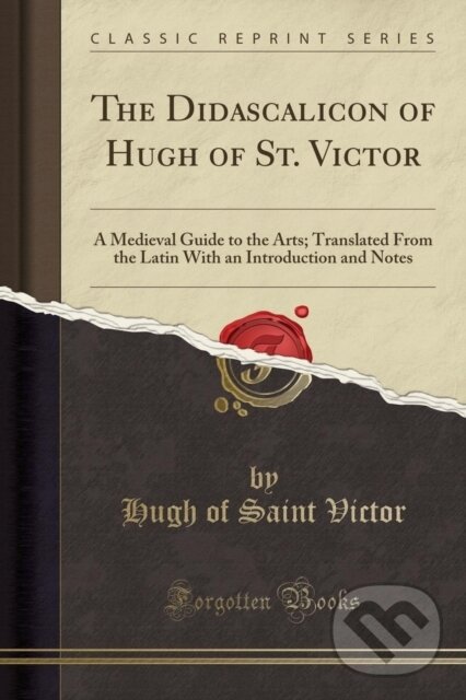 Kniha Didascalicon Of Hugh Of St Victor