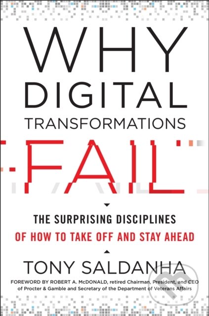 Kniha: Why Digital Transformations Fail (Tony Saldanha). Berrett-Koehler Publishers, 2019
