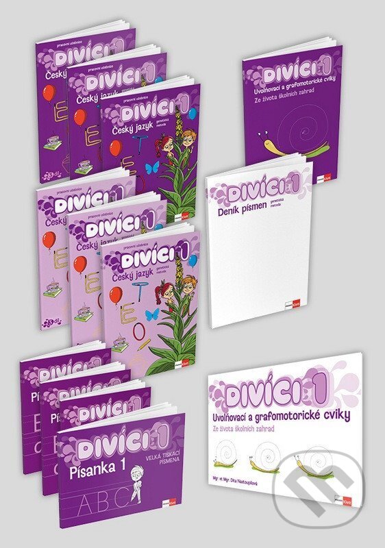 Divíci 1 - rozšířený žákovský balíček - Český jazyk GM (nevázané písmo) - kniha z kategorie 1. stupeň
