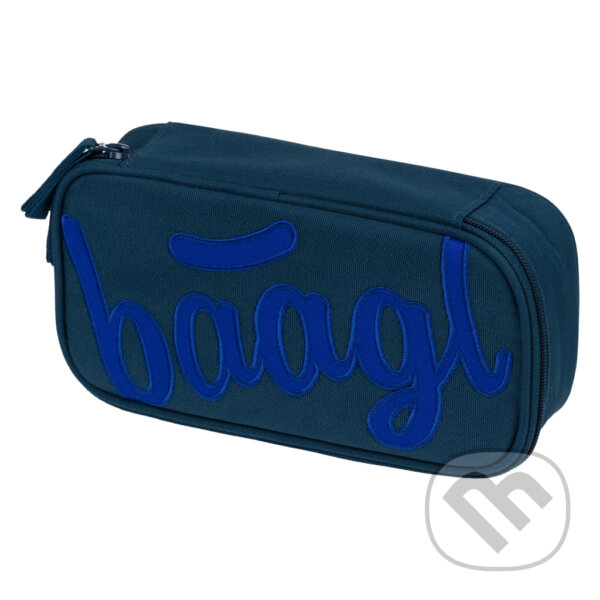Levně Školský peračník etui Baagl Logo modrý