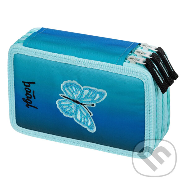Levně Školský trojposchodový peračník Baagl Butterfly