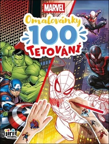 Levně Omalovánky a 100 tetování: Marvel