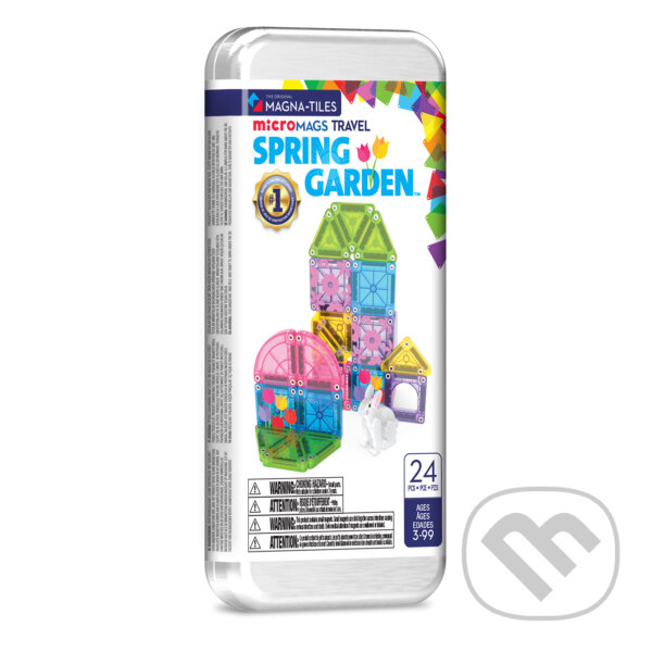 Levně Magnetická stavebnica microMAGS Spring Garden Travel Set 24 dielov - hra z kategorie Stavebnice