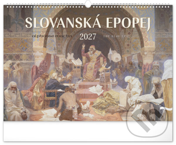 Levně NOTIQUE Nástěnný kalendář Slovanská epopej 2027 (Alphonse Mucha / The Slae Epic)