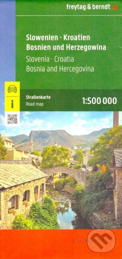 Levně Slovinsko, Chorvátsko, Bosna a Hercegovina 1: 500 000