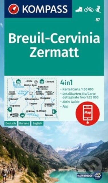 Levně Breuil- Cervinia, Zermatt 1: 50 000