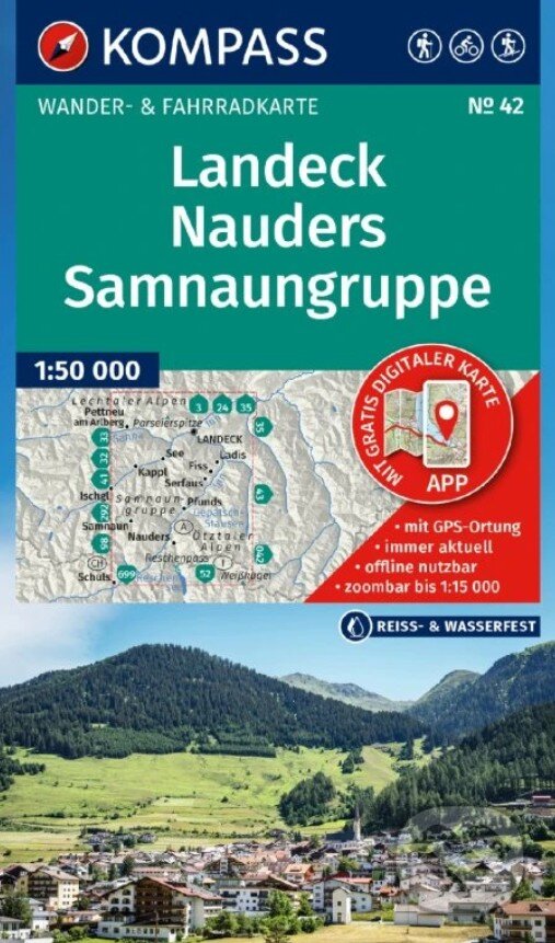 Levně Landeck, Nauders, Samnaungruppe 1: 50 000