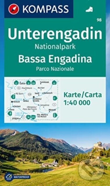 Levně Unterengadin, Engiadina Bassa, Nationalpark 1: 40 000