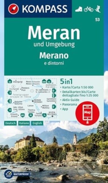Levně Meran und Umgebung 1: 50 000