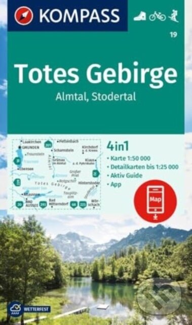 Levně Totes Gebirge, Almtal, Stodertal 1: 50 000