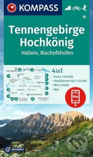 Levně Tennengebirge, Hochkönig 1: 50 000