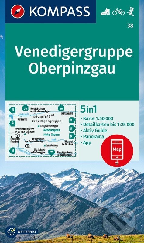 38 Venedigergruppe Oberpinzgau 1: 50 000